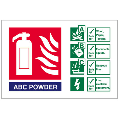 Powder Extinguisher ID Sign (50073V)